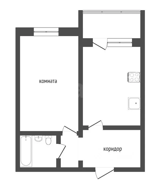 1-к кв. Тюменская область, Тюмень ул. Николая Федорова, 17 (36.6 м) - Фото 0