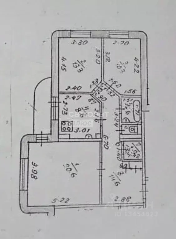 3-к кв. Марий Эл, Йошкар-Ола ул. Воинов-Интернационалистов, 21 (73.6 ... - Фото 2