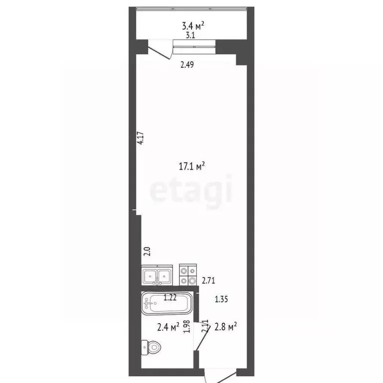 Студия Саха (Якутия), Якутск ул. Можайского, 2/3 (22.3 м) - Фото 1