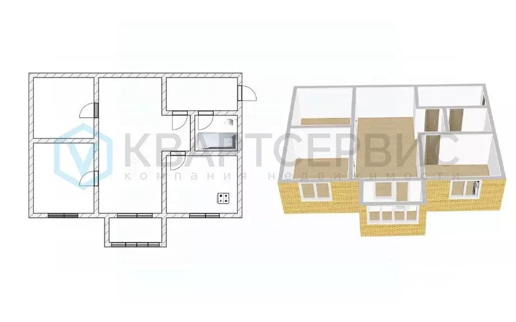 3-к кв. Омская область, Омск пос. Амурский, ул. 4-я Челюскинцев, 119 ... - Фото 2