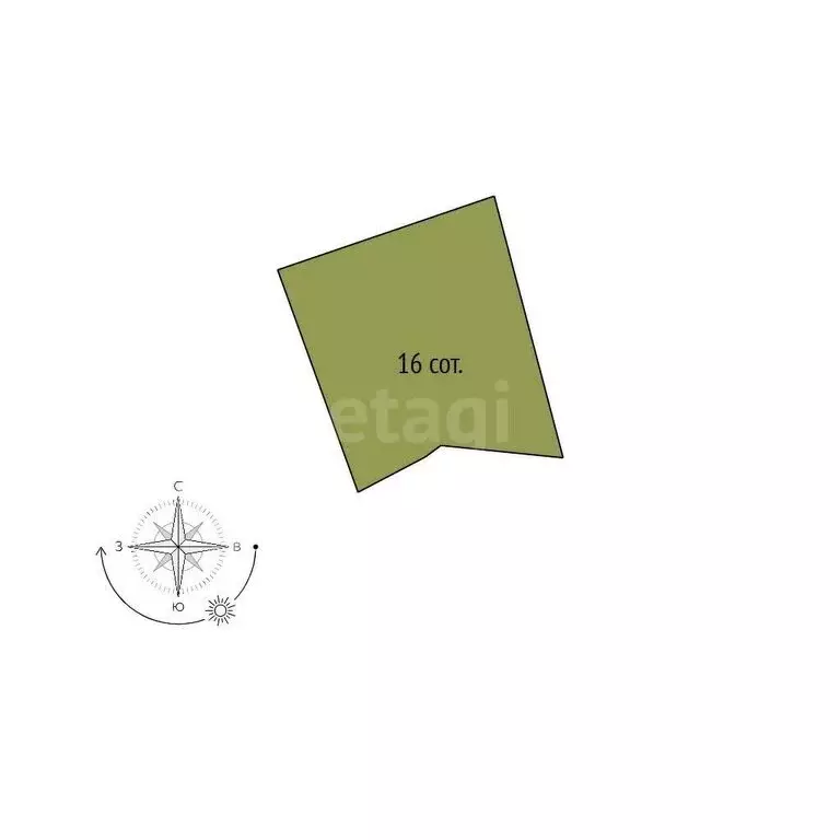 Участок в село Безлюдовка, Железнодорожная улица (16 м) - Фото 1