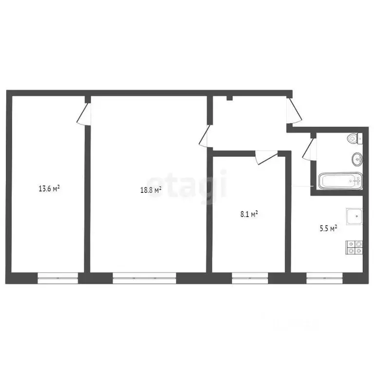 3-к кв. Москва Новочеремушкинская ул., 38К1 (55.0 м) - Фото 1