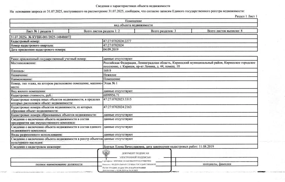 Помещение свободного назначения в Ленинградская область, Кириши просп. ... - Фото 1