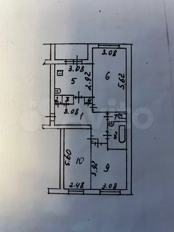 3-к. квартира, 67,5 м, 1/5 эт. - Фото 0