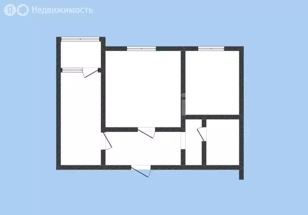 2-комнатная квартира: Губкин, улица Агошкова, 6 (44 м) - Фото 2