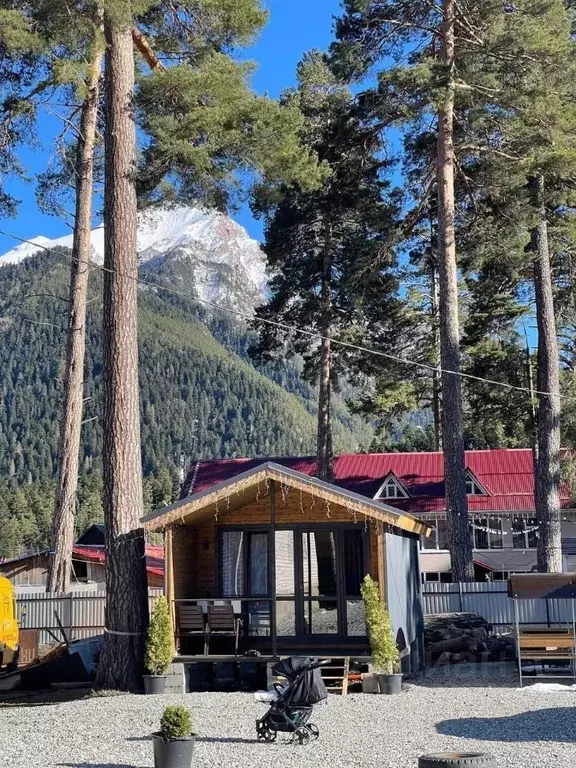 Дом в Карачаево-Черкесия, Зеленчукский район, с. Архыз ул. Ленина, 20 ... - Фото 1