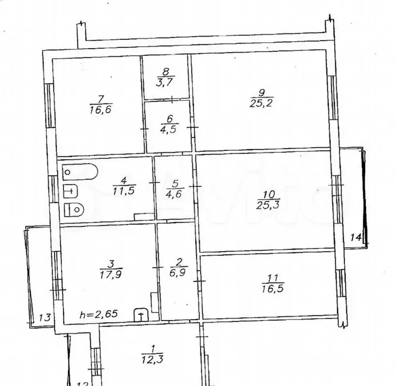 4-к. квартира, 145 м, 3/10 эт. - Фото 0