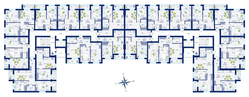 1-к кв. Калининградская область, Зеленоградск  (39.43 м) - Фото 2