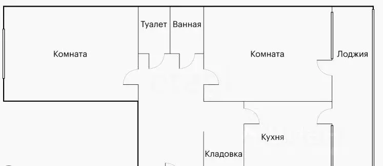 1-к кв. Томская область, Томск Комсомольский просп., 71 (30.5 м) - Фото 2