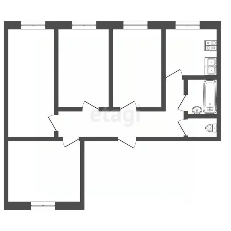 Комната Пермский край, Пермь ул. Менжинского, 36 (14.7 м) - Фото 1