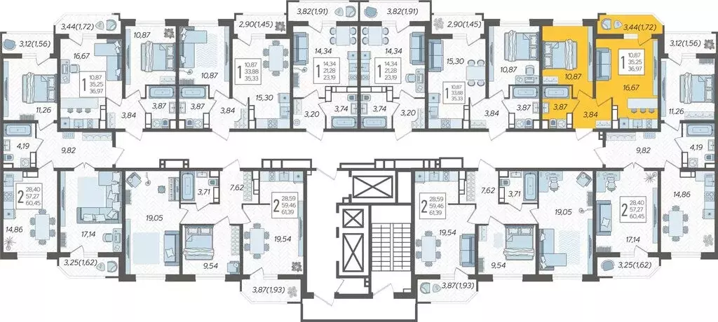 1-комнатная квартира: Краснодар, Уральская улица, 87/7 (36.97 м) - Фото 1