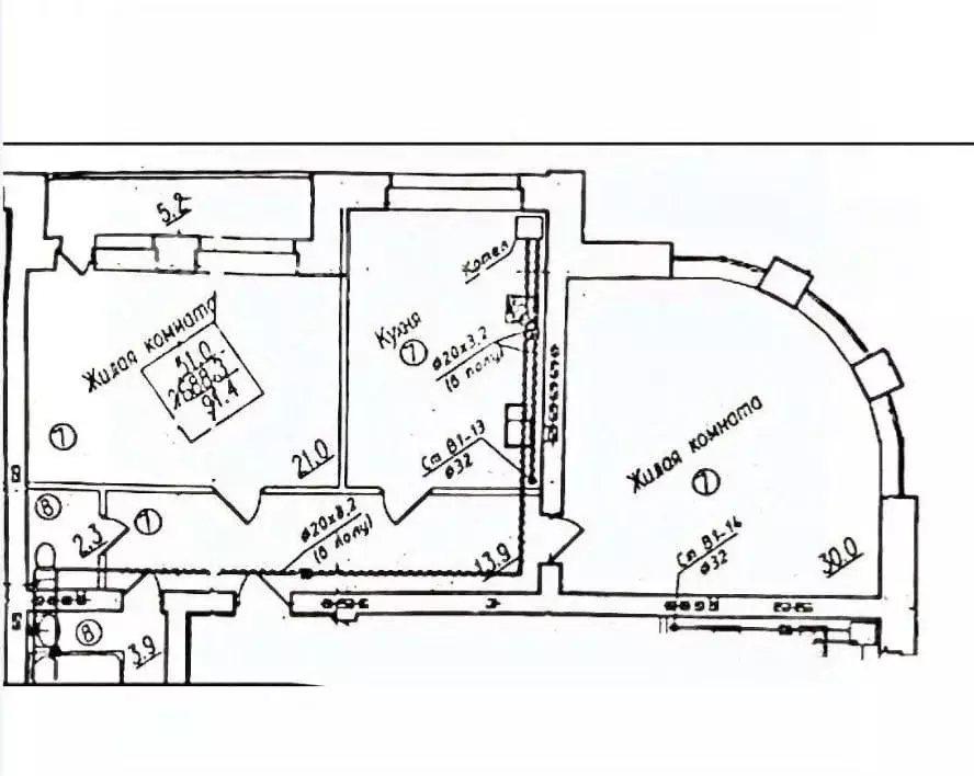 2-к кв. Чувашия, Чебоксары ул. Бориса Семеновича Маркова, 12 (88.8 м) - Фото 1