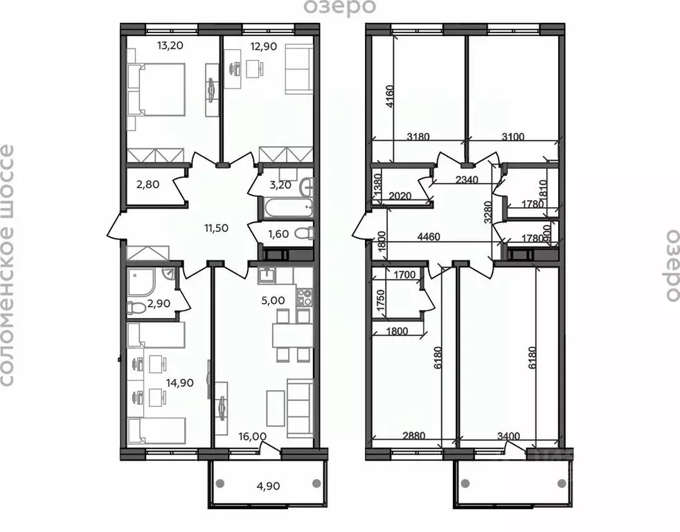 4-к кв. Карелия, Петрозаводск ул. Тапиола, 2 (88.9 м) - Фото 1