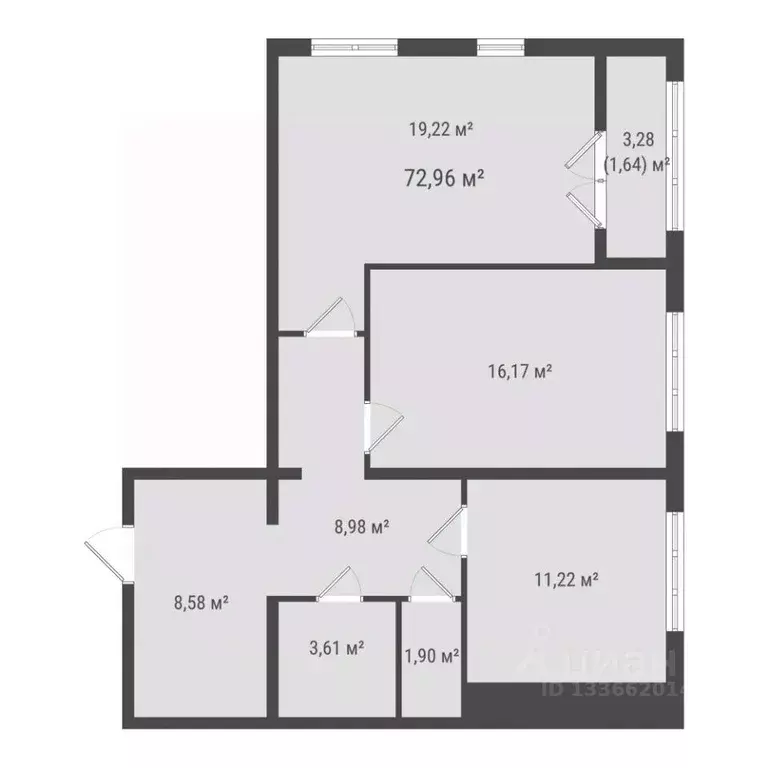 2-к кв. Сахалинская область, Южно-Сахалинск ул. Ленина (71.32 м) - Фото 1