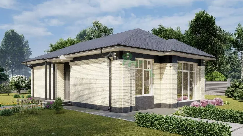 Дом в Краснодарский край, Ейский район, с. Кухаривка Цветочная ул. ... - Фото 1