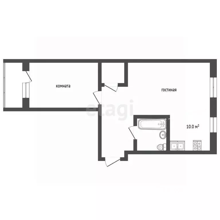 2-к кв. Забайкальский край, Чита ул. Анохина, 18 (67.5 м) - Фото 2
