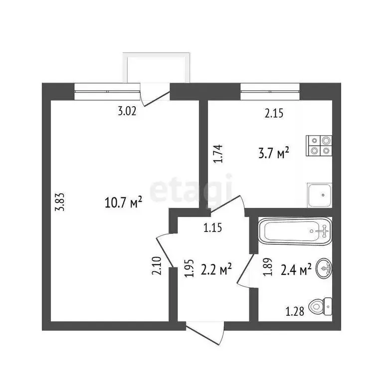 1-комнатная квартира: Саранск, улица Титова, 142 (19 м) - Фото 0