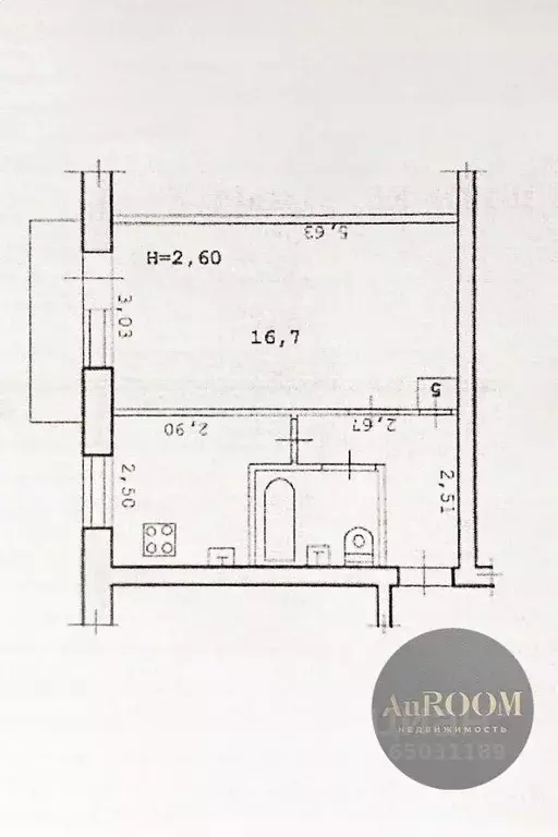 1-к кв. Волгоградская область, Волгоград ул. Хиросимы, 13 (31.0 м) - Фото 2