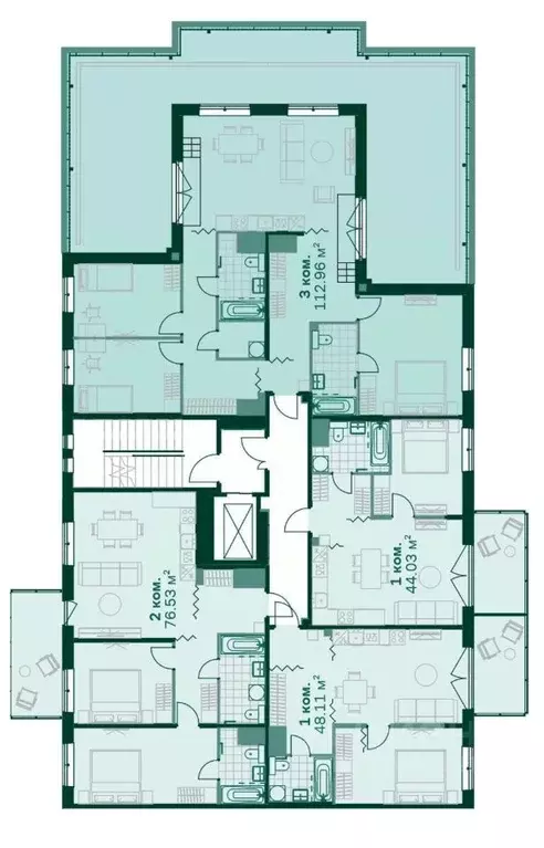 3-к кв. Санкт-Петербург Магнифика жилой комплекс (113.1 м) - Фото 1