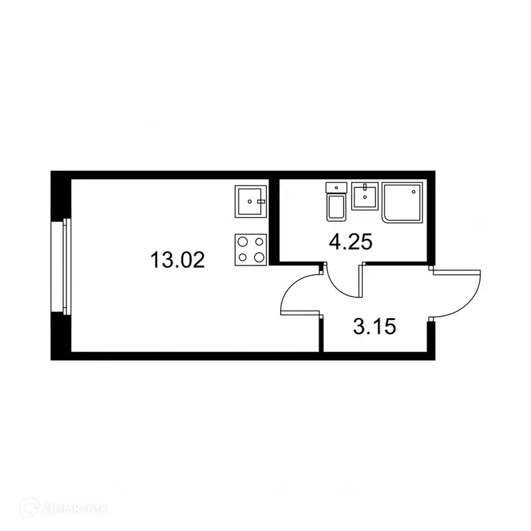 Продаётся 1-к квартира, 20.4 м - Фото 0