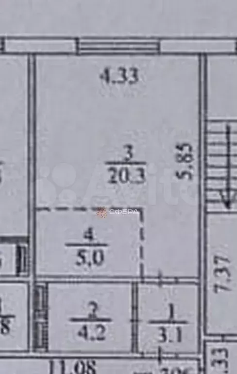 Квартира-студия, 32,6 м, 3/10 эт. - Фото 0