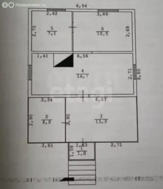 Дом в Засопка, ДНТ Молодёжный, Цветочная улица (58.3 м) - Фото 1