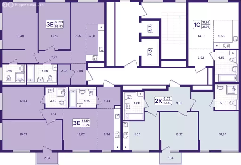 2-комнатная квартира: Владивосток, Первомайский район (62.42 м) - Фото 2