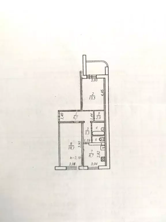 2-к кв. Коми, Сыктывкар Сысольское ш., 72/2 (57.1 м) - Фото 1