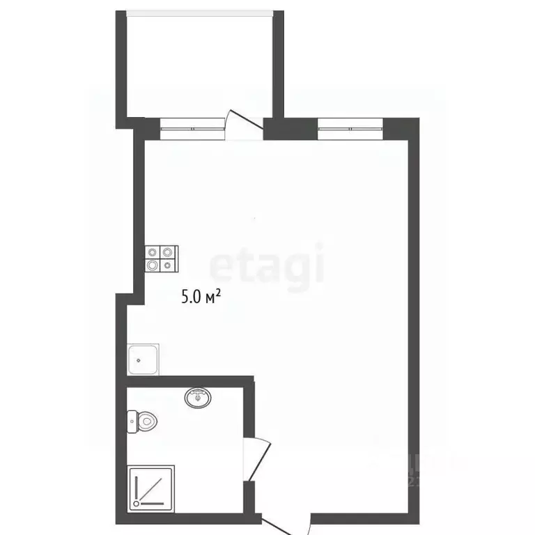 Студия Калининградская область, Светлогорск ул. Молодежная, 15 (23.6 ... - Фото 1