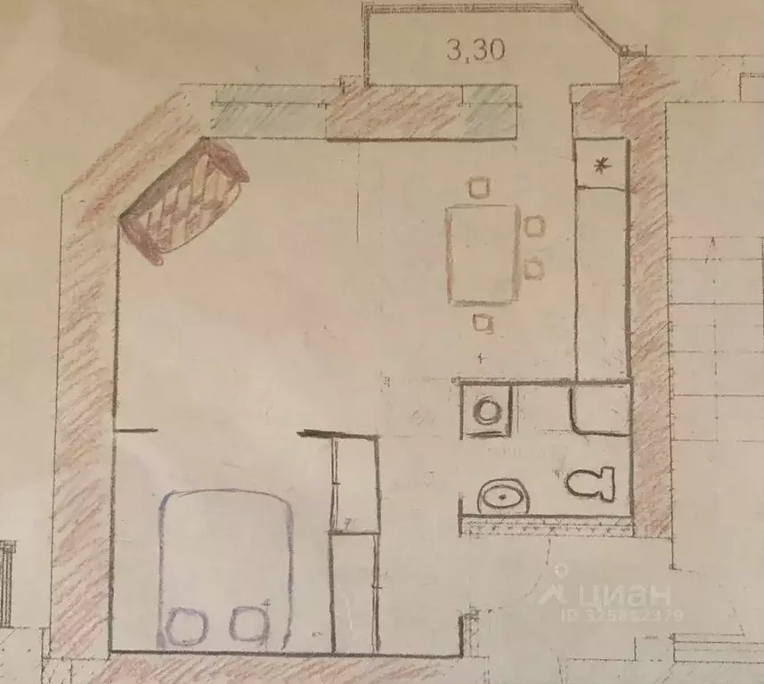 1-к кв. Архангельская область, Архангельск ул. Карла Маркса, 39 (42.0 ... - Фото 1