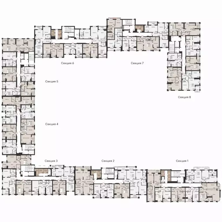 2-к кв. Ростовская область, Ростов-на-Дону Ривьера жилой квартал,  ... - Фото 2