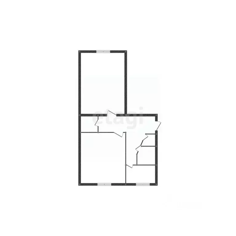 2-к кв. Белгородская область, Губкин Октябрьская ул., 22 (46.05 м) - Фото 1