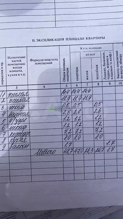 2-к. квартира, 49 м, 14/15 эт. - Фото 1