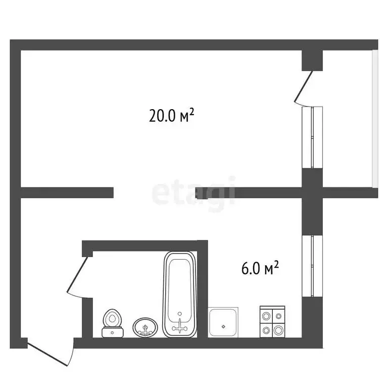 1-комнатная квартира: Самара, Воронежская улица, 214 (32 м) - Фото 1