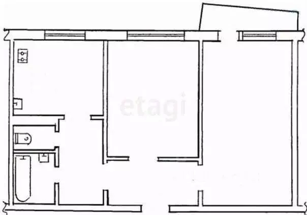 2-к кв. Тульская область, Тула ул. Революции, 24 (50.4 м) - Фото 0