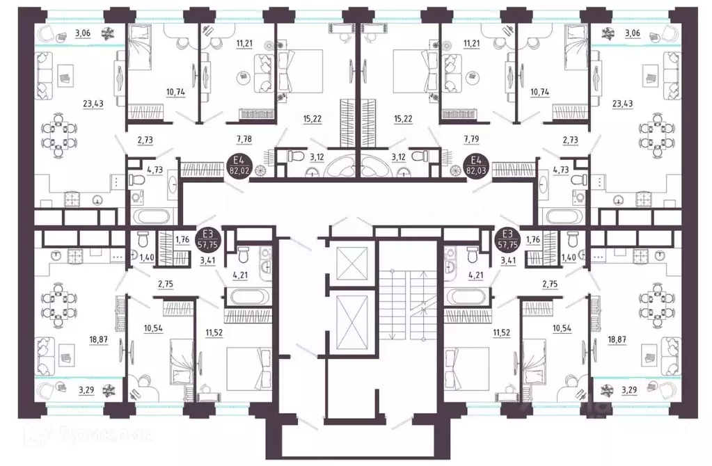 2-к кв. Рязанская область, Рязань Московское ш. (57.75 м) - Фото 2