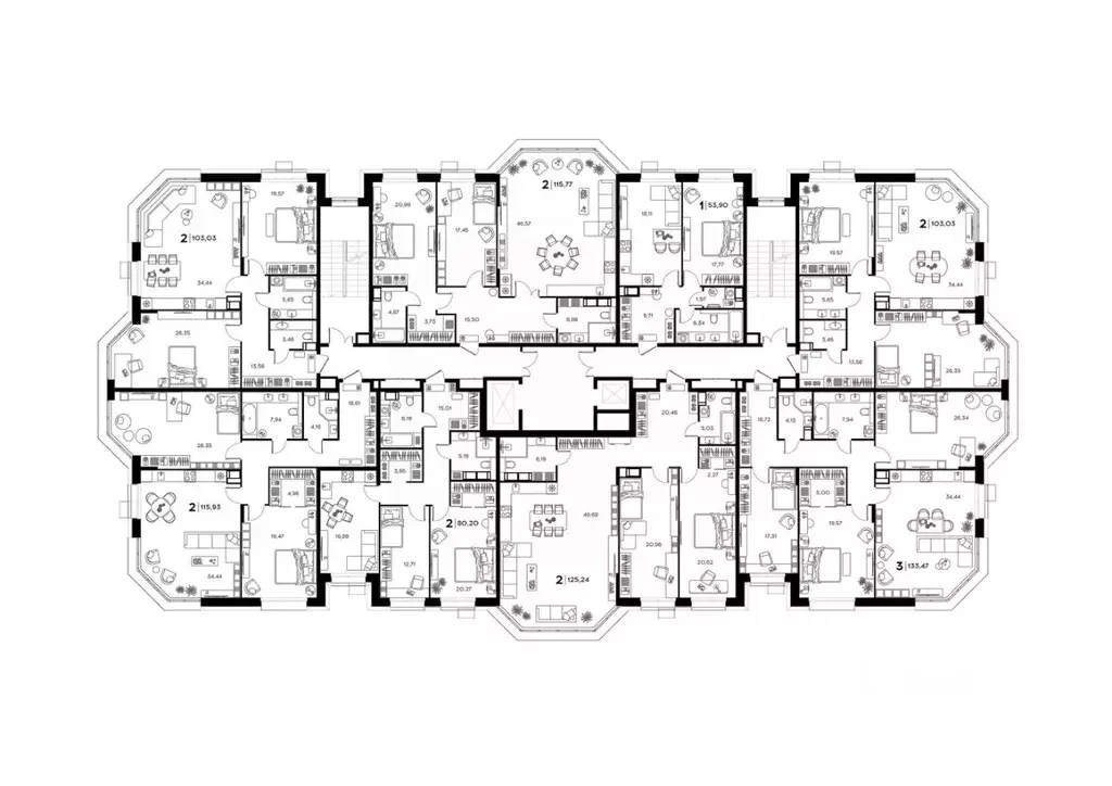 2-к кв. Пензенская область, Заречный Братская ул., 8 (103.03 м) - Фото 1