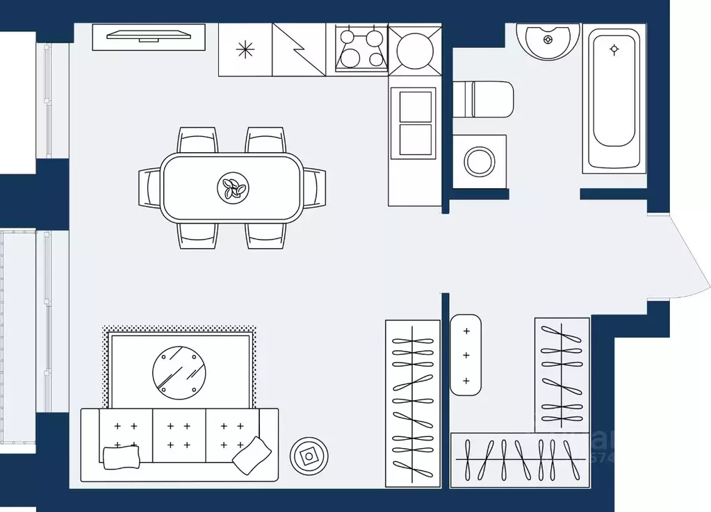 Студия Дагестан, Махачкала Ипподром мкр,  (31.8 м) - Фото 1