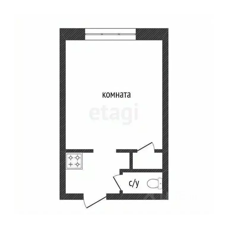 1-к кв. Курганская область, Курган ул. Ленина, 39 (17.1 м) - Фото 2