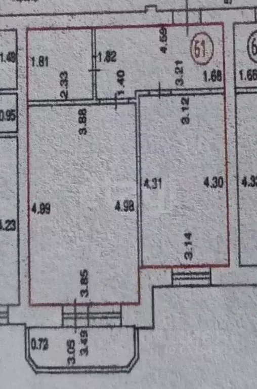 1-к кв. Мордовия, Саранск Большевистская ул., 116к1 (44.09 м) - Фото 2