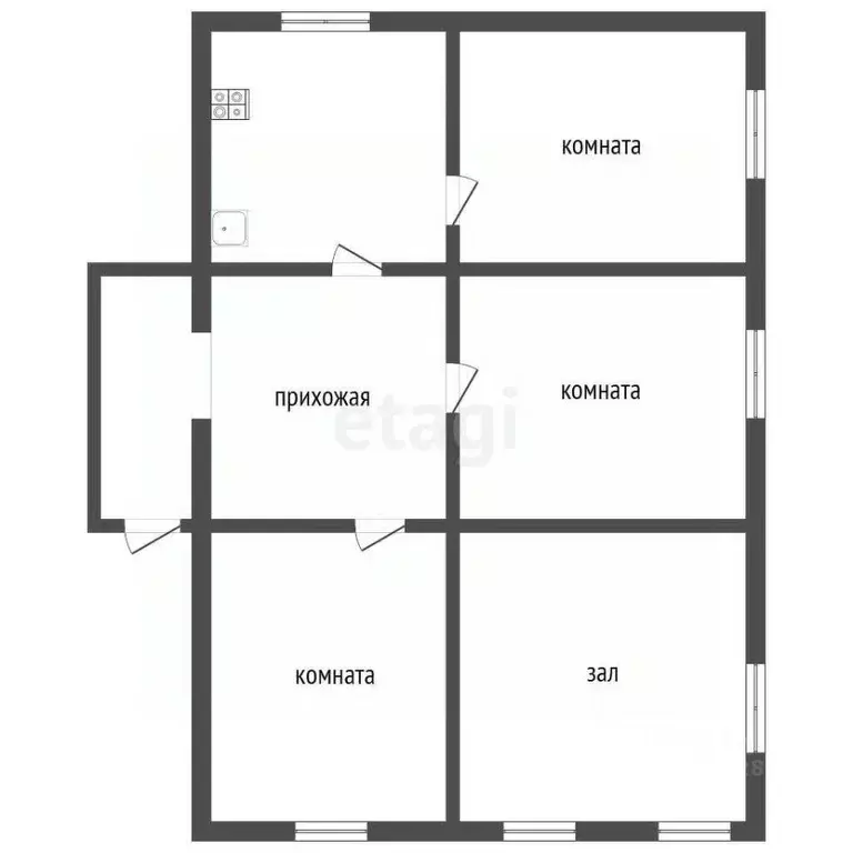 Дом в Владимирская область, Муром пос. Механизаторов, 25 (85 м) - Фото 1
