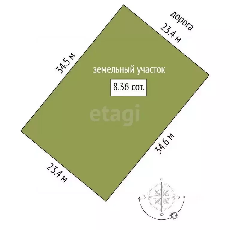 Участок в Тюменская область, Тюменский муниципальный округ, ... - Фото 1