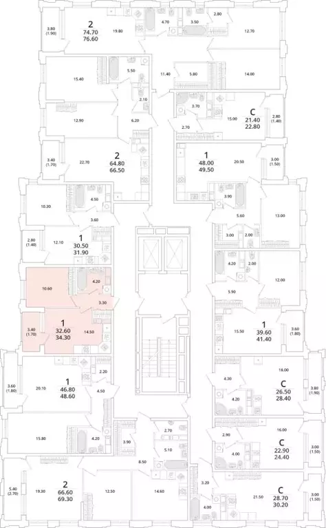 1-к кв. Санкт-Петербург Планерная ул., 99 (34.2 м) - Фото 1