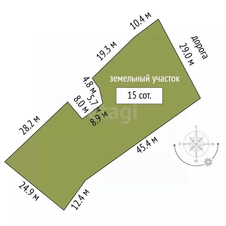 Участок в Крым, Ялта муниципальный округ, Восход пгт ул. Авроры (15.0 ... - Фото 2