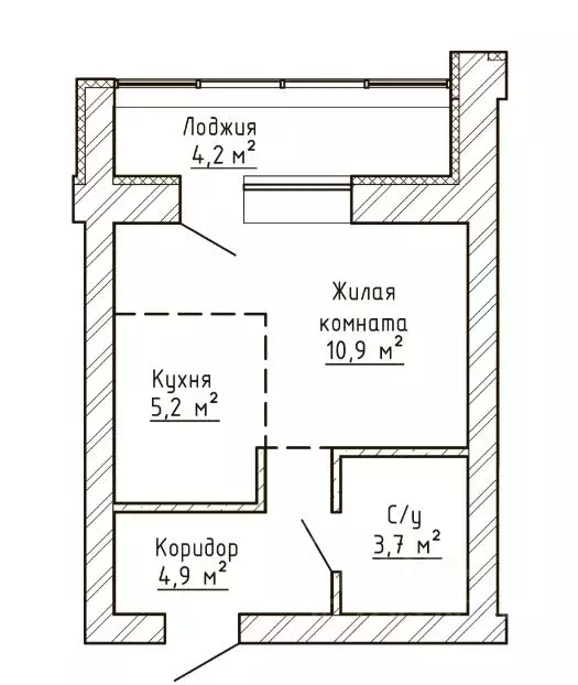 1-к кв. Самарская область, Тольятти Елки Парк жилой комплекс (26.8 м) - Фото 0