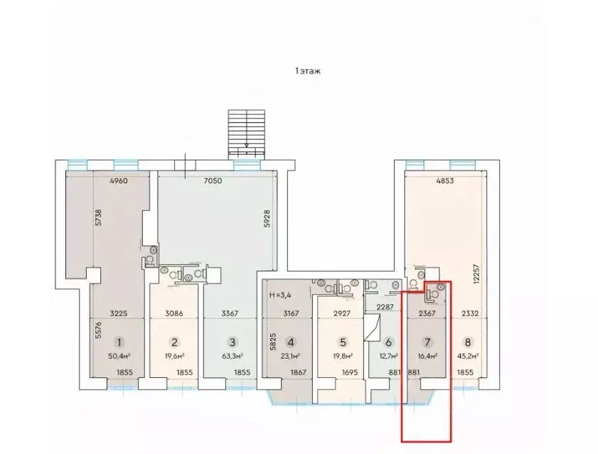 Торговая площадь в Москва Ленинградский просп., 33К3 (16 м) - Фото 1