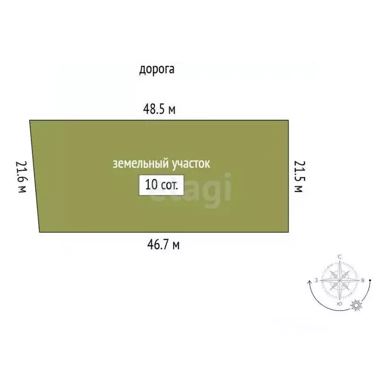 Участок в Севастополь с. Орловка, ш. Качинское, 39к139 (10.0 сот.) - Фото 2