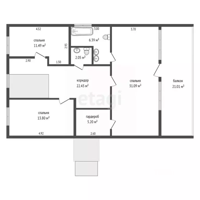 Дом в Мордовия, Кочкуровский район, с. Булгаково ул. Полевая, 11А (229 ... - Фото 2