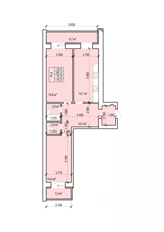 2-к кв. Саратовская область, Энгельс Новобазарная ул., 4 (75.9 м) - Фото 0