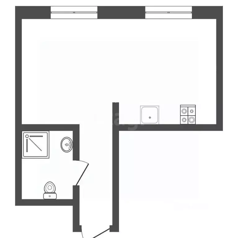 Студия Москва просп. Маршала Жукова, 39Ак2 (33.7 м) - Фото 2